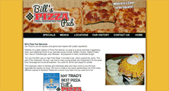 Desktop Screenshot of billspizzaonline.com