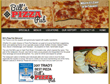 Tablet Screenshot of billspizzaonline.com